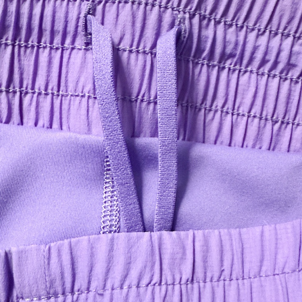 All in Motion Women’s XL Running Shorts Lavender 3” Lined Tulip Hem - Picture 5 of 7